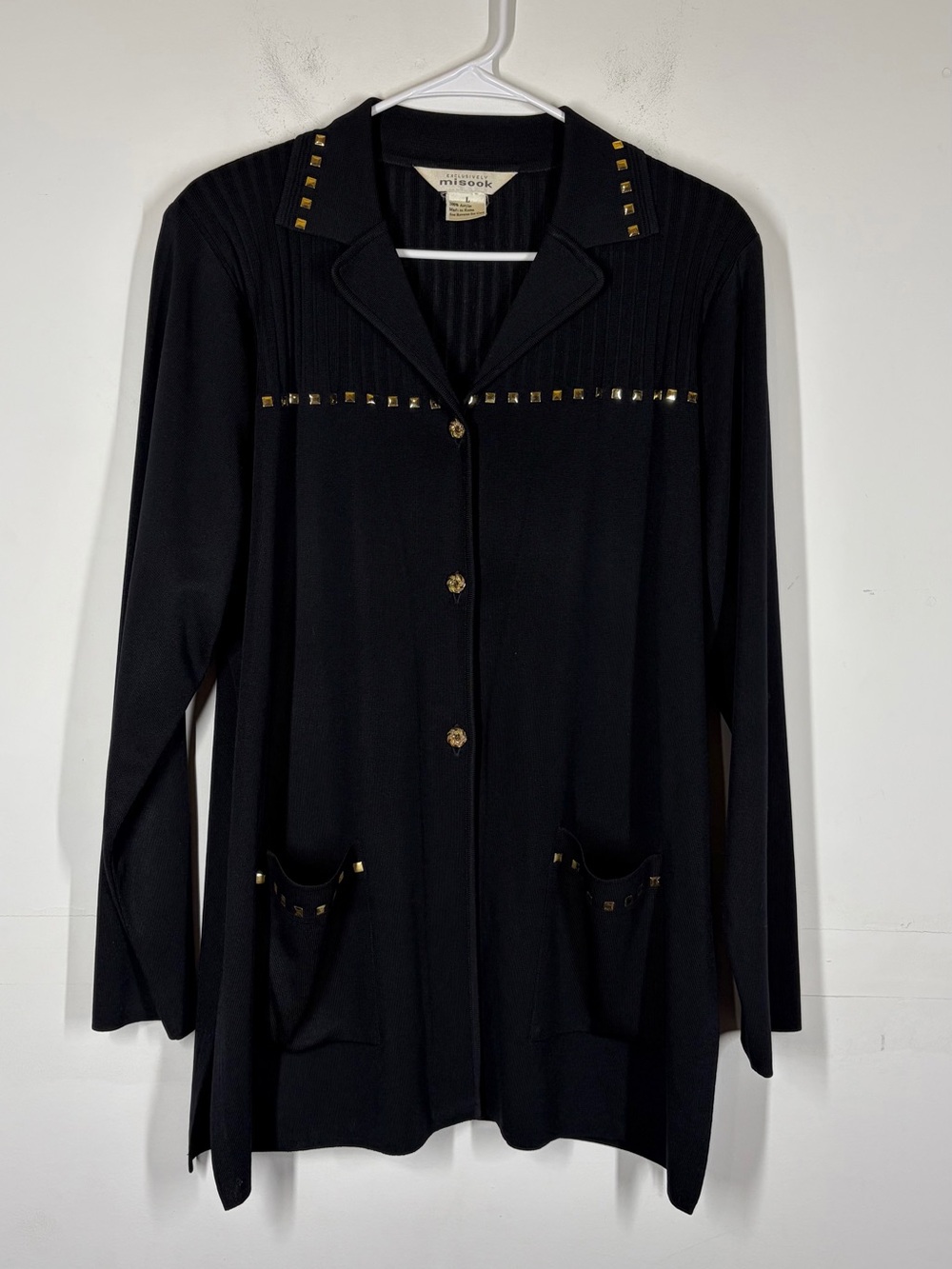 Misook Embellished Cardigan Size Large